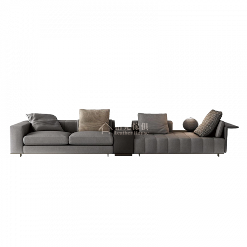 Minotti Freeman 模組沙發 牛皮沙發 貓抓布沙發 訂製沙發