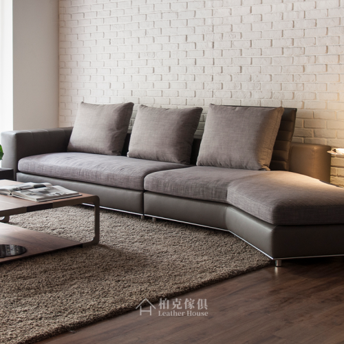 Minotti Freeman 模組沙發 牛皮沙發 貓抓布沙發 訂製沙發